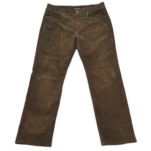 TOAD & CO Mens 32x30 Jet Cord Lean Pant Brown‎ Organic Cotton Blend